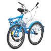 VEVOR Folding Adult Tricycle, 24-Inch Adult Folding Trikes, Carbon Steel 3 Wheel Cruiser Bike with Large Basket & Adjustable Seat