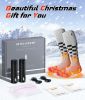Heated Set Rechargeable - Heated Socks and Hand Warmers for Men - 2 Packs 6000mAh Electric Foot Warmers - Gifts for Camping, Hunting