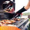 BBQ Gloves, 1472¬∞F Heat Resistant Grilling Gloves, Non-Slip Oven Gloves, Kitchen Cooking Gloves for Baking, Frying and Cutting, One Pair