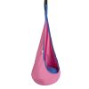 VEVOR Kids Pod Swing Seat, Hanging Hammock Chair with LED Lights Strings, Inflatable Cushion